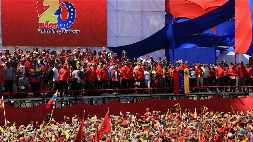 Manifestaciones en Venezuela durante aniversario de la revolución bolivariana
