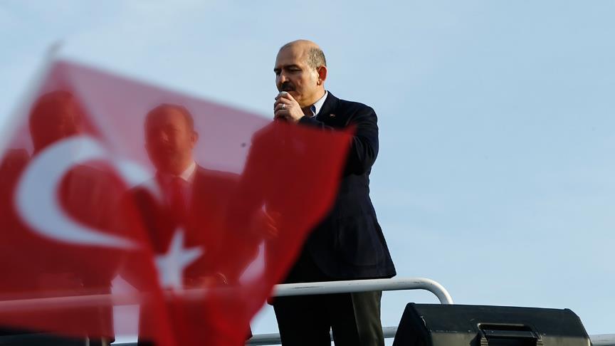 İçişleri Bakanı Soylu: Tarihimizde ilk defa yükselen Türkiye ile karşı karşıyayız