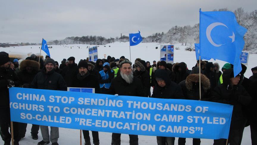 Protests held in Sweden against China's Uighur policy