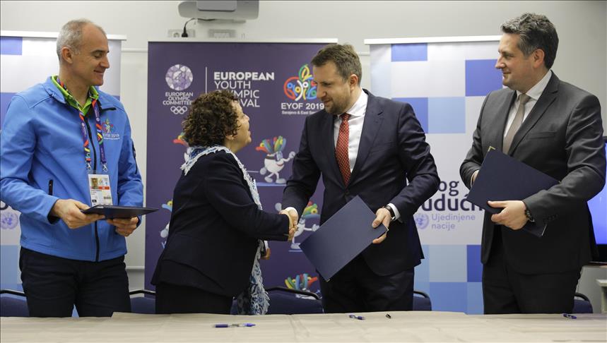 Potpisan ugovor o saradnji EYOF-a 2019 i UN-a: Šansa mladima za izgradnju bolje budućnosti