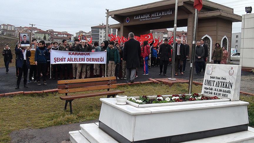 Karabük, El Bab şehidi için yürüdü