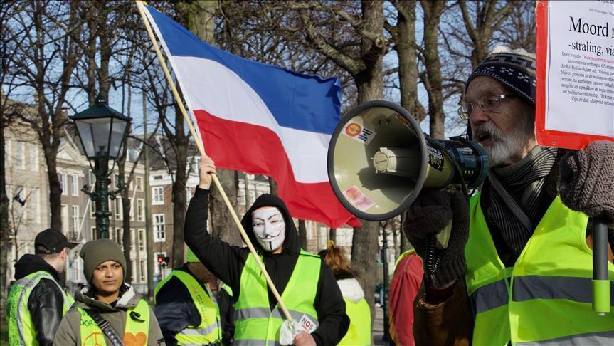 تظاهرات اعتراضی جلیقه زردها در هلند