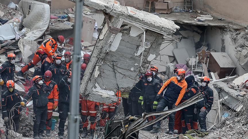 Kartal'da çöken binanın enkazındaki arama-kurtarma çalışmaları tamamlandı