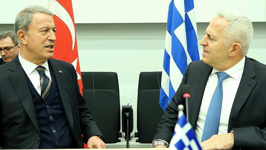 Turkish, Greek defense ministers talk bilateral issues