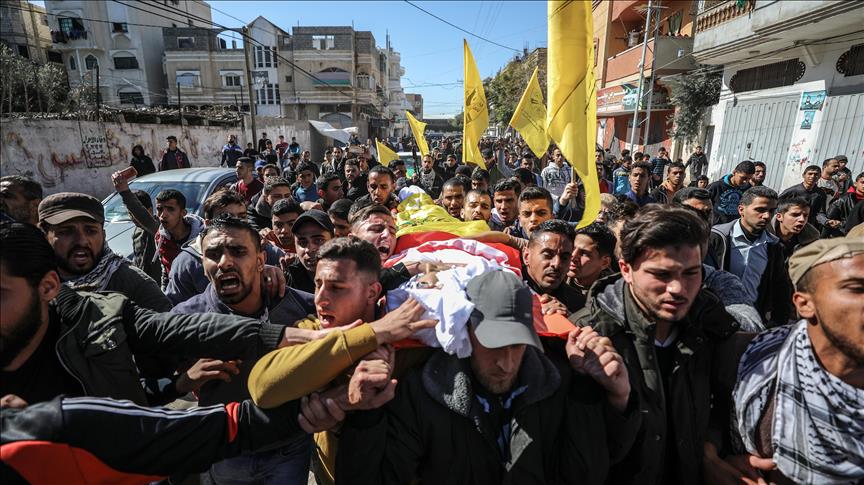İsrail askerlerinin şehit ettiği Filistinli çocuğun cenazesi toprağa verildi