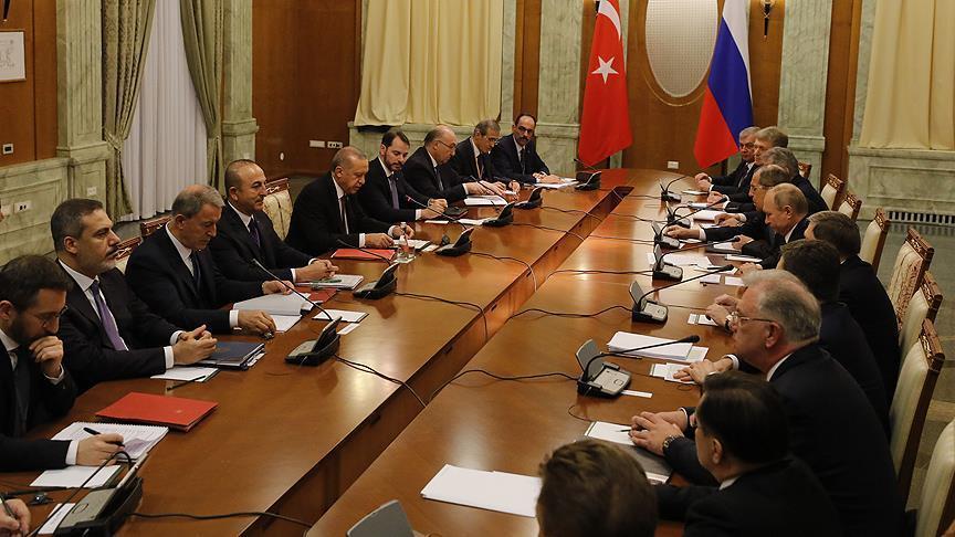 أردوغان: نرحّب بموقف روسيا الإيجابي من المنطقة الآمنة في سوريا