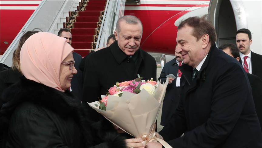 Президент Турции прибыл на саммит в Сочи 