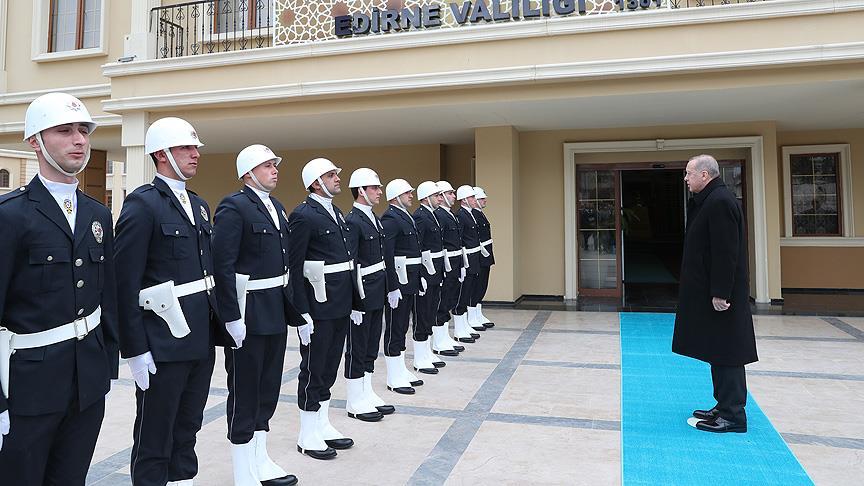 Cumhurbaşkanı Erdoğan, Edirne Valiliği'ni ziyaret etti