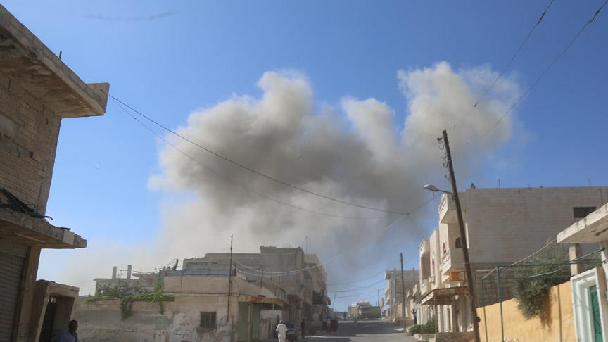 حملات توپخانه‌ای نیروهای رژیم اسد به مناطق مسکونی ادلب
