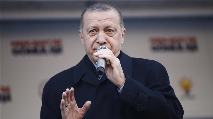 الرئيس أردوغان: سنطهر حدودنا الجنوبية من الإرهاب
