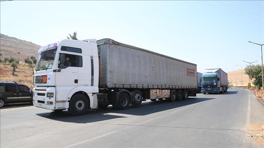 الأمم المتحدة ترسل 21 شاحنة مساعدات إنسانية إلى سوريا