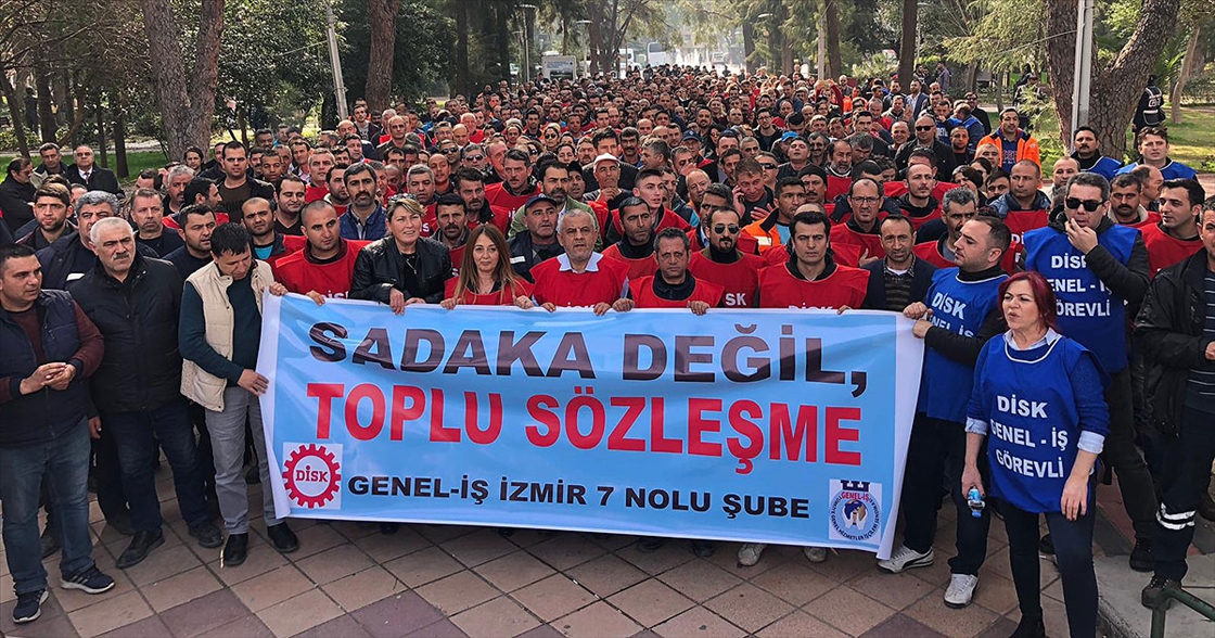 Bornova Belediyesine grev kararı asıldı