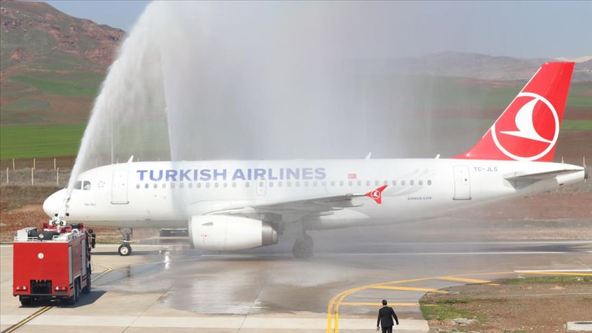 Siirt Havalimani Na Inen Thy Ucagi Su Takiyla Karsilandi