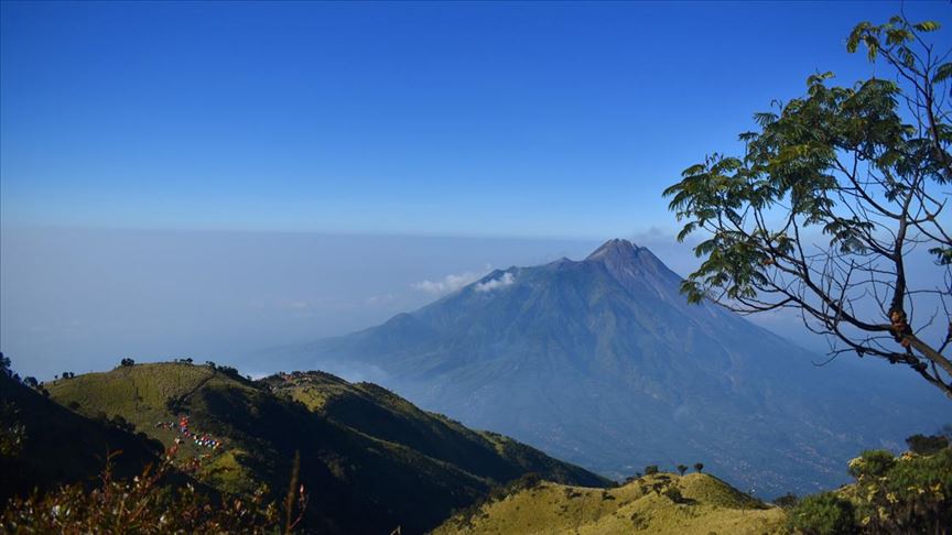 Endonezya'daki Merapi yanardağında hareketlilik
