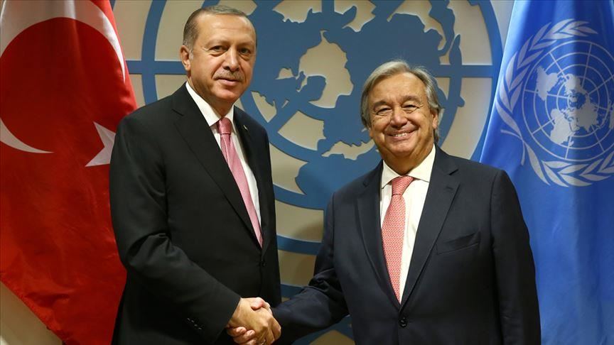 Эрдоган и Гутерриш обсудили Сирию и Кашмир
