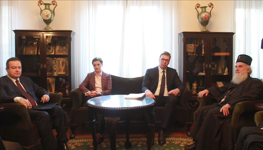 Vučić, Brnabić i Dačić s patrijarhom Irinejom: Razgovora nema dok Kosovo ne povuče takse