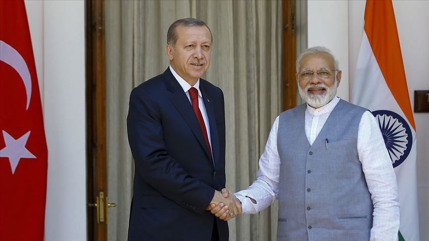 Erdogan, Modi discuss Pakistan-India border incidents