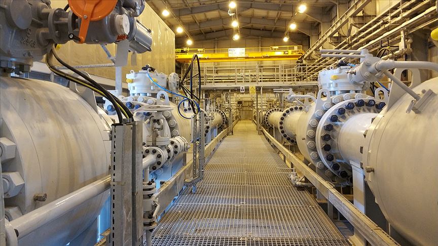 TANAP'tan gelen gaz 4 milyar metreküpe ulaşacak