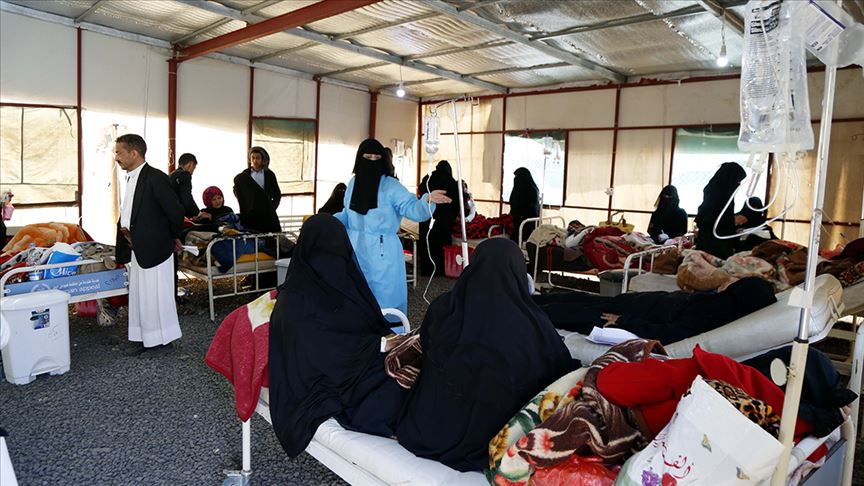 الحوثيون: مستشفيات صنعاء تستقبل يوميا 100 إصابة بالكوليرا 