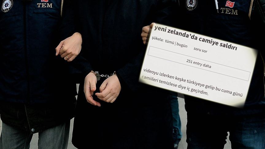 Yeni Zelanda'daki saldırıyı övdüğü iddiasına tutuklama