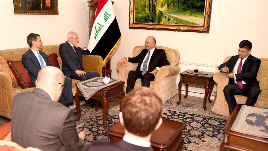 ABD Temsilcisi Jeffrey ile Irak Cumhurbaşkanı Salih bölgedeki güvenliği görüştü