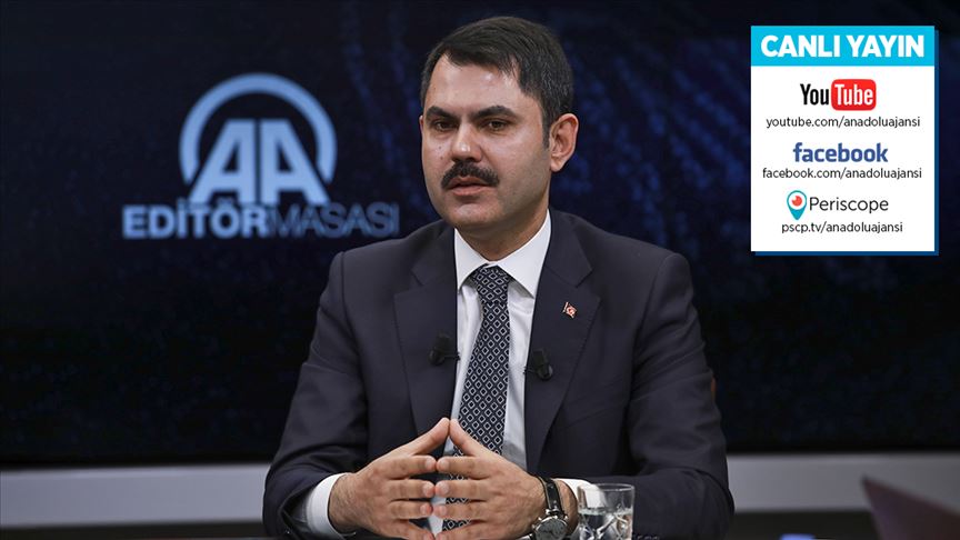 Bakan Kurum AA Editör Masası'nın konuğu