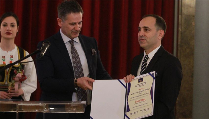 Ambasador Turske u Srbiji dobitnik nagrade "Najevropljanin"