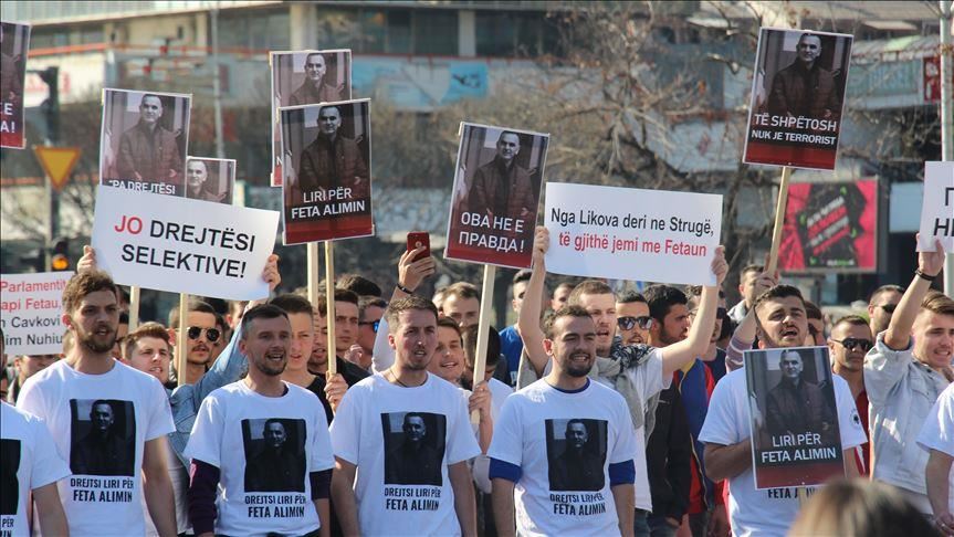 Во Скопје се одржа протест против судската одлука за Абдулфетах Алими