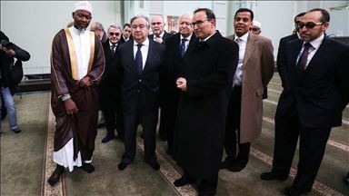 غوتيريش للمسلمين من مسجد بنيويورك: أنا والأمم المتحدة والعالم معكم