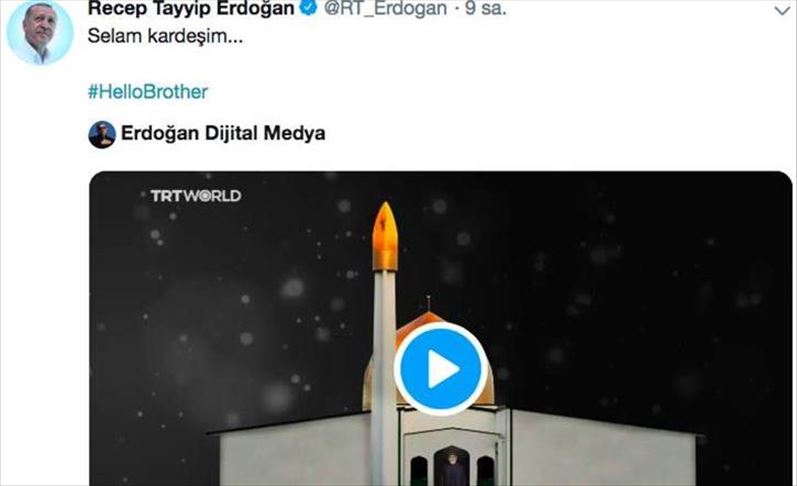 Recep Tayyip Erdoğan apporte son soutien à la campagne « Hello Brother »