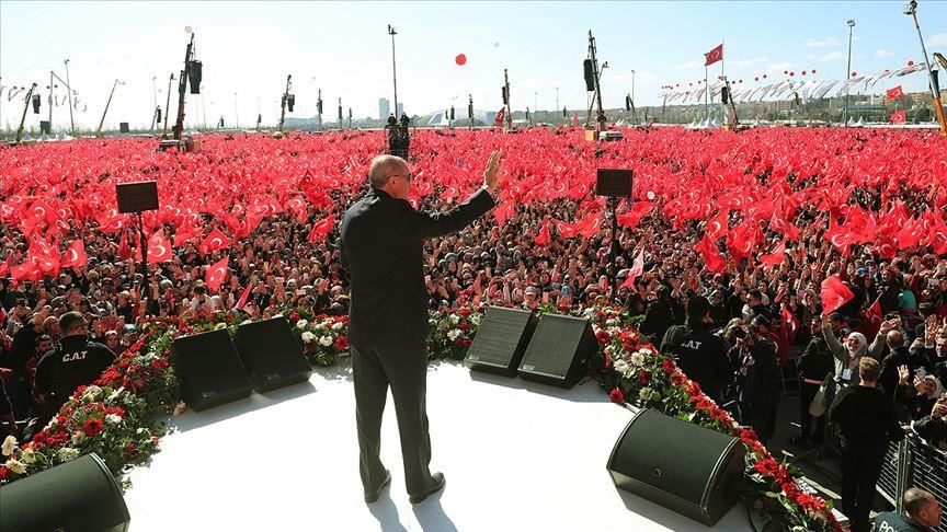 Démarrage du meeting de l'Alliance populaire à Yenikapı