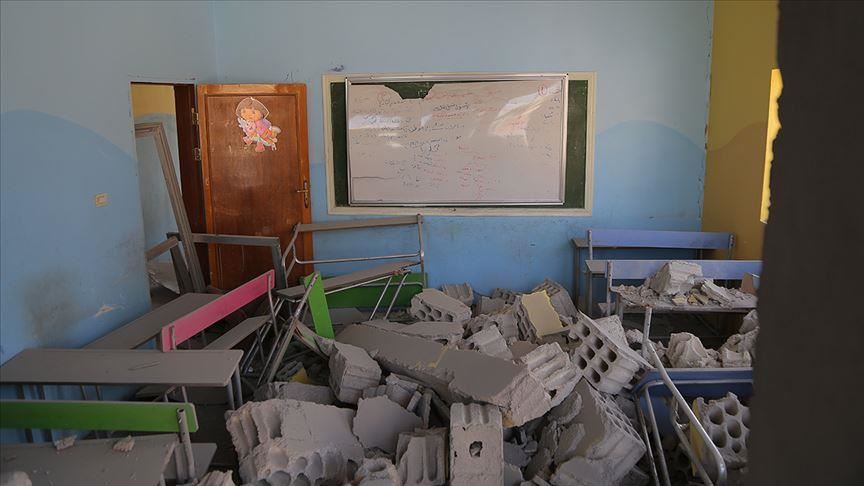 Syrian regime shells Idlib school; 2 children killed