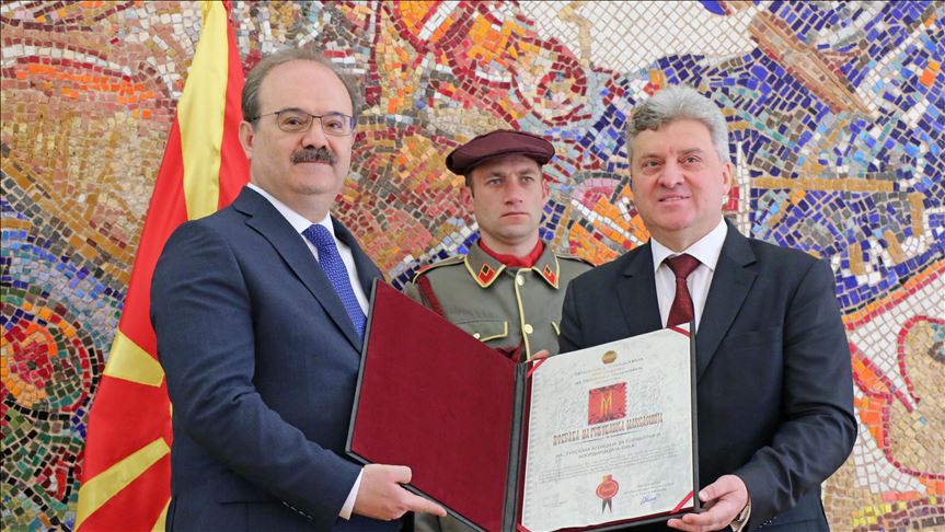 N. Macedonia honors head of Turkish state aid agency