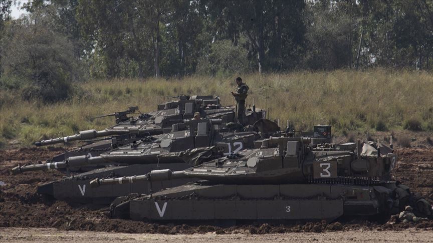 На фото попали маневры военной техники Израиля на границе Газы  
