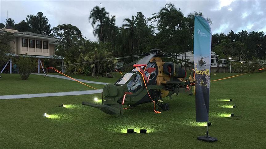 Brezilya'da Atak helikopteriyle gösteri uçuşu yapıldı
