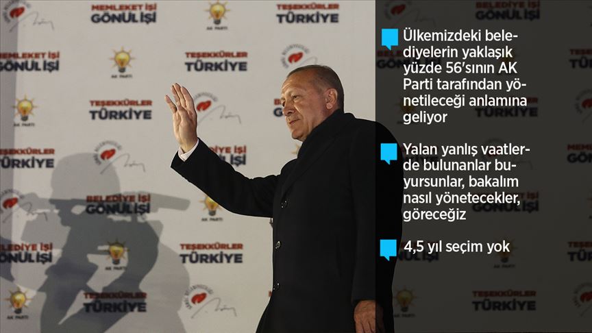 Cumhurbaşkanı Erdoğan: Milletimiz bizi 15'inci defa sandıkta birinci yaptı