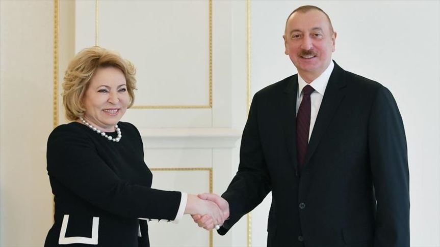 Спикер Совета Федерации РФ награждена в Баку орденом "Достлуг"