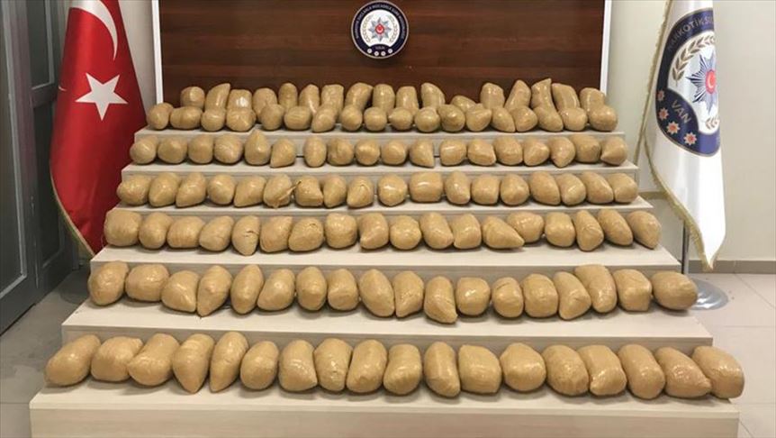 More than 125 kg of heroin seized in eastern Turkey