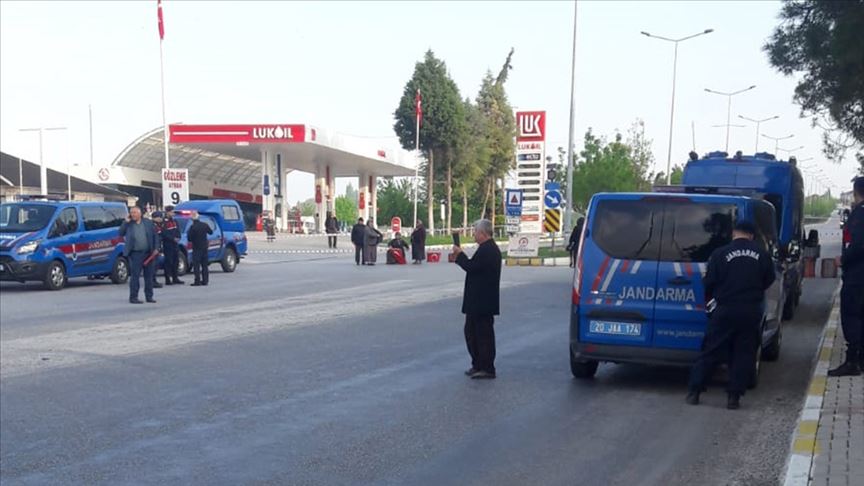 Pamukkale yolunu trafiğe kapattılar