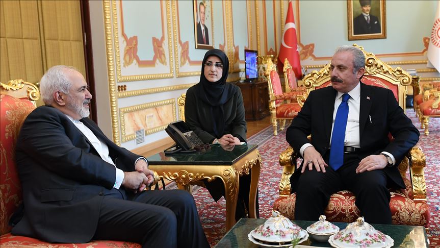 وزیرخارجه ایران با رئیس مجلس ترکیه دیدار کرد