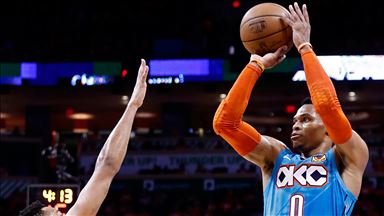 Thunder Westbrook ile kazandı