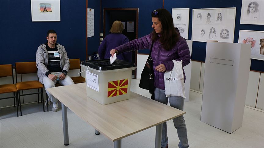 Kuzey Makedonya cumhurbaşkanlığı seçimi için sandık başında