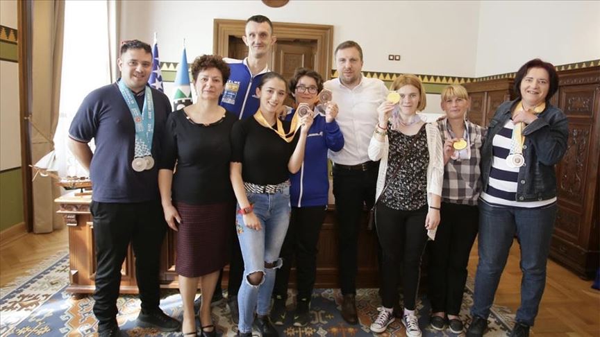 Paraolimpijci na prijemu kod gradonačelnika Sarajeva Abdulaha Skake