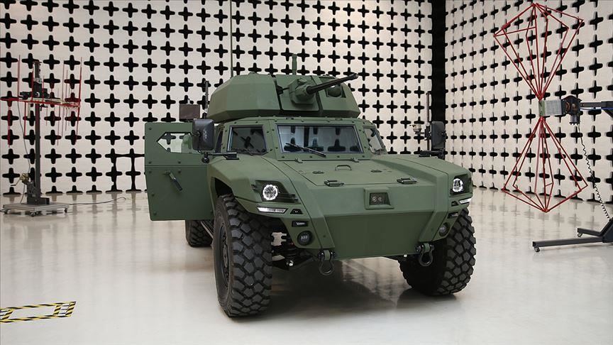 Turkey's first electric armored vehicle unveiled