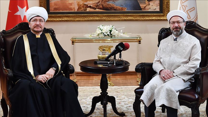 Turkey’s top cleric receives Russia's grand mufti