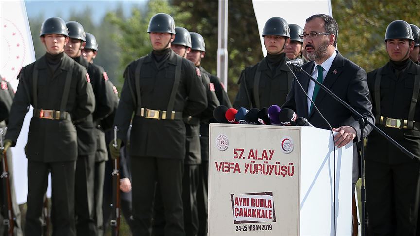 Gençlik ve Spor Bakanı Kasapoğlu: 57. Alay kardeşlik tapusudur