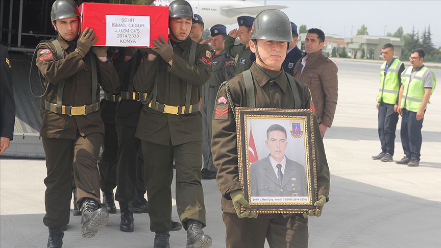 Şehit Jandarma Uzman Çavuş İsmail Cesur'un kanı yerde kalmadı