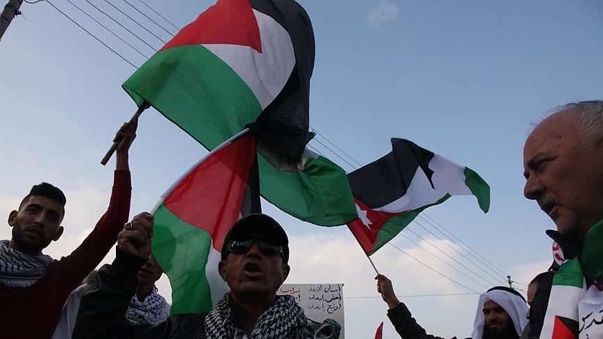 Jordanians stage pro-Palestine rally near Dead Sea