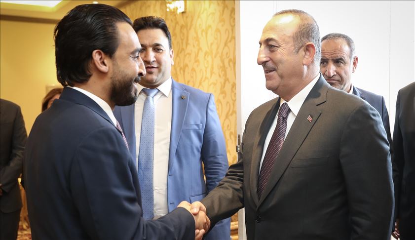 Cavusoglu s'entretient avec le président du Parlement irakien à Bagdad