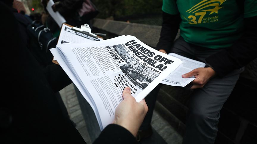 New York'ta 1 Mayıs gösterisinde Trump'a Venezuela çağrısı 